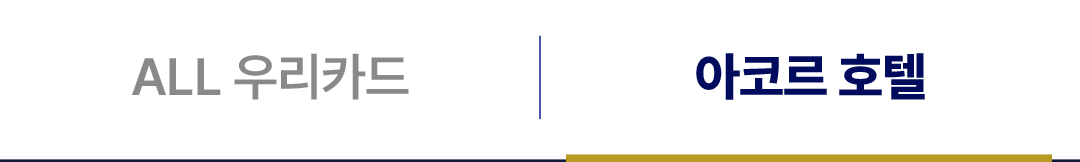 네비게이션 버튼그룹 이미지 ACCOR 탭 액티브